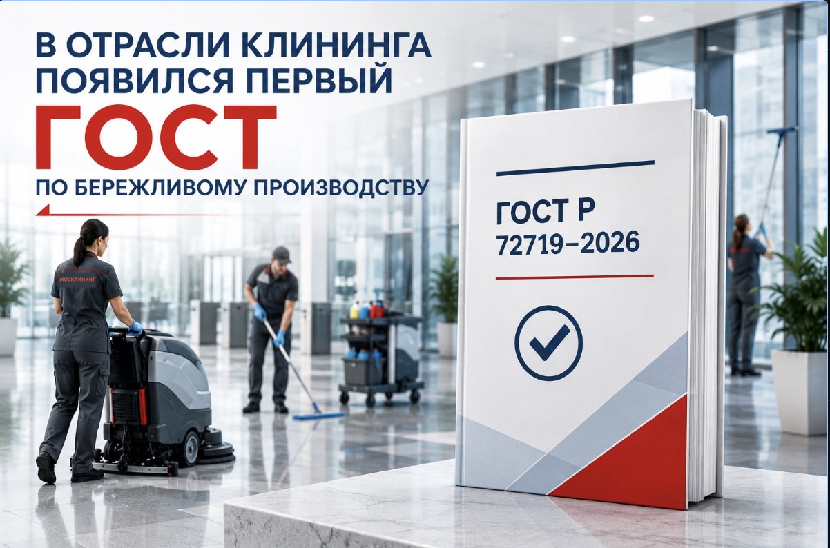 ГОСТ Р 72719–2026 — стандарт профессионального клининга